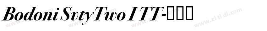 Bodoni SvtyTwo I TT字体转换